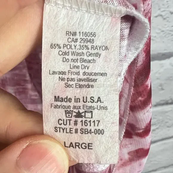 Jess & Jane Womens L Boho Artsy Eclectic Indie USA Rhinestone Star Tunic Top - Picture 9 of 12